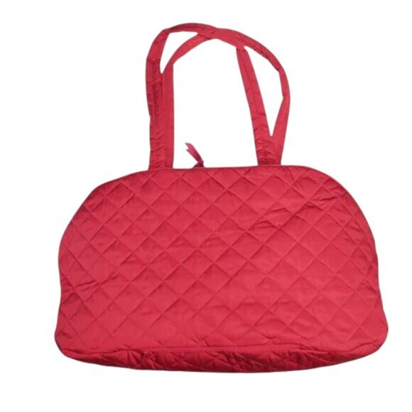 Vera Bradley Weekender Travel Duffel Bag Cardinal Red Performance Twill Carry On - Picture 11 of 12